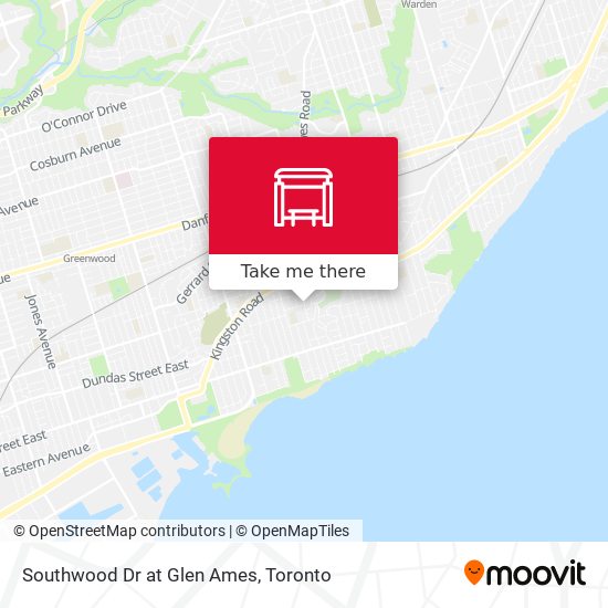 Southwood Dr at Glen Ames map