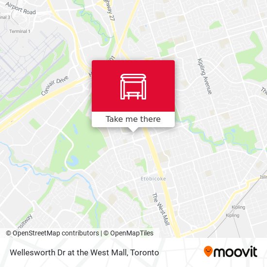 Wellesworth Dr at the West Mall map
