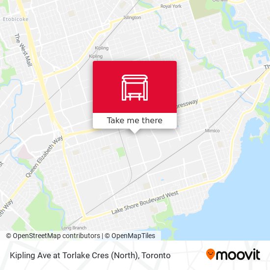 Kipling Ave at Torlake Cres (North) map