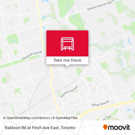 Baldoon Rd at Finch Ave East map