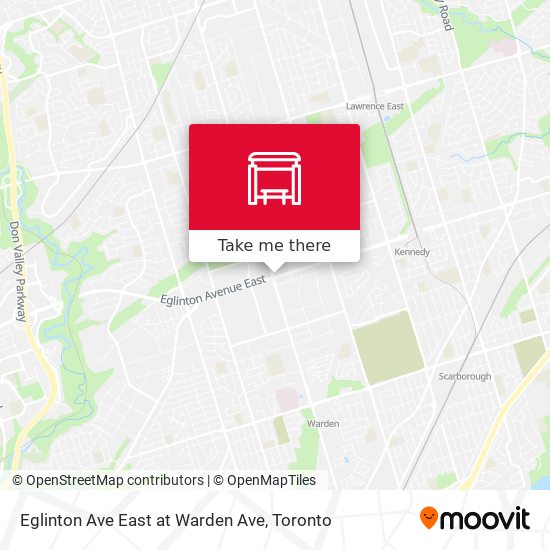 Eglinton Ave East at Warden Ave map