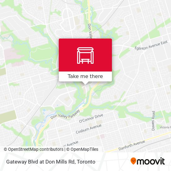 Gateway Blvd at Don Mills Rd map