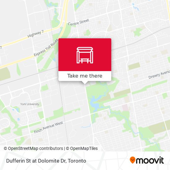Dufferin St at Dolomite Dr plan