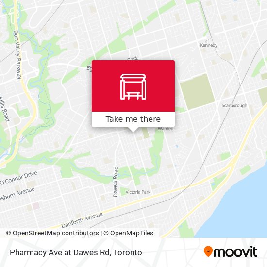 Pharmacy Ave at Dawes Rd map