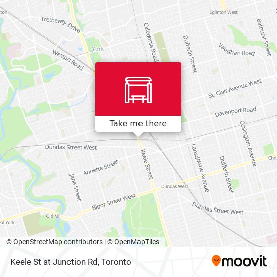 Keele St at Junction Rd map