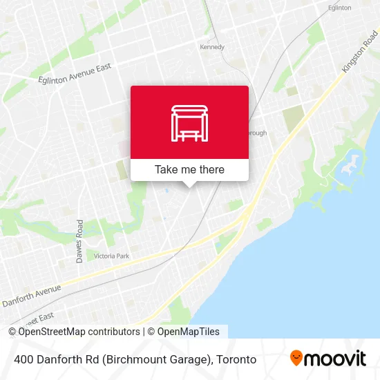 400 Danforth Rd (Birchmount Garage) map