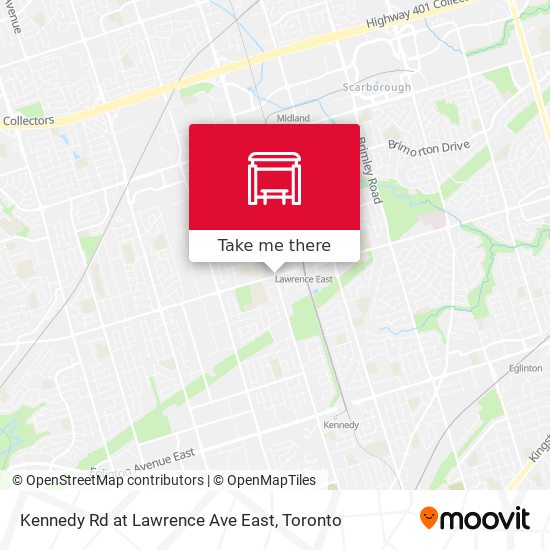 Kennedy Rd at Lawrence Ave East map