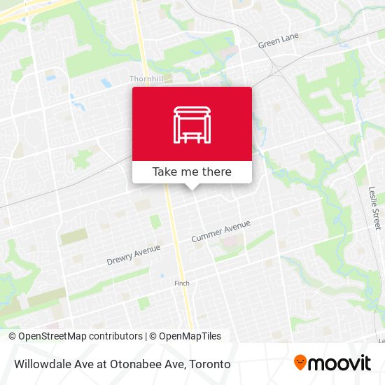 Willowdale Ave at Otonabee Ave plan