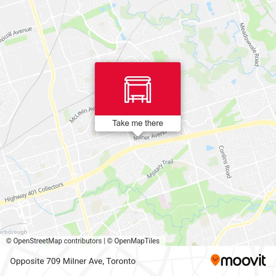 Opposite 709 Milner Ave map