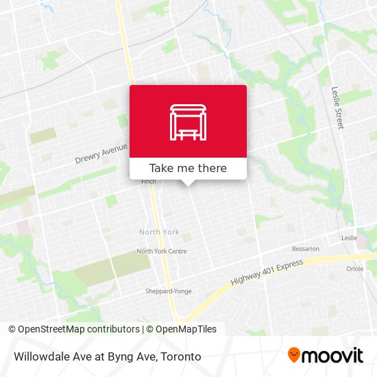 Willowdale Ave at Byng Ave plan