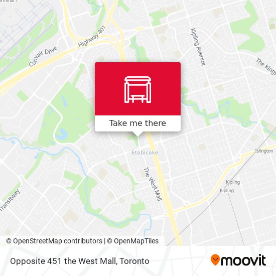 Opposite 451 the West Mall plan