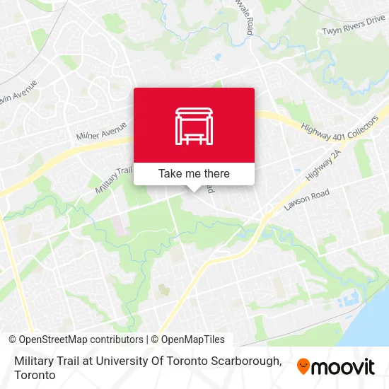 Military Trail at University Of Toronto Scarborough map