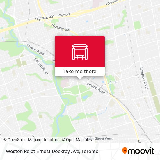 Weston Rd at Ernest Dockray Ave map
