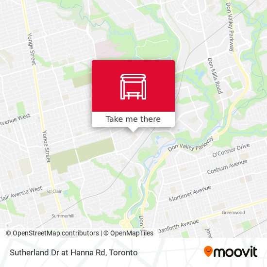 Sutherland Dr at Hanna Rd map