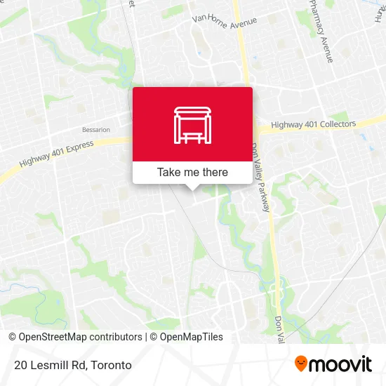 20 Lesmill Rd map
