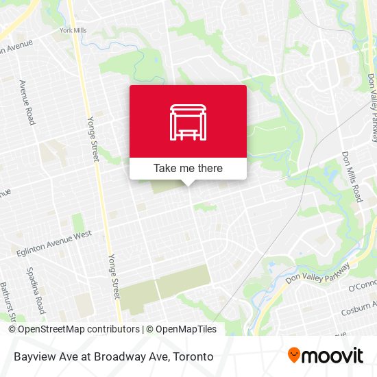 Bayview Ave at Broadway Ave plan
