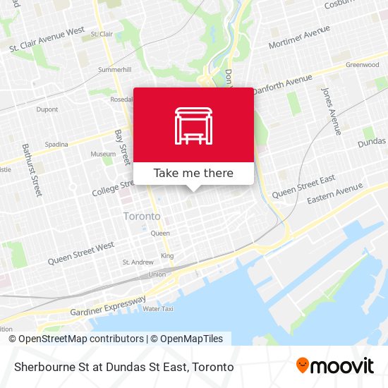 Sherbourne St at Dundas St East plan