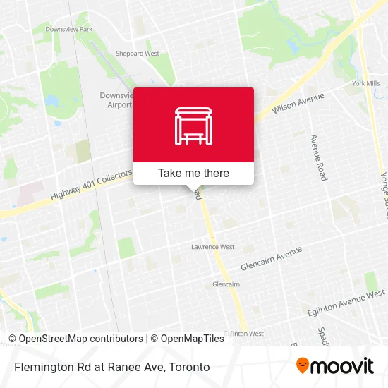 Flemington Rd at Ranee Ave map