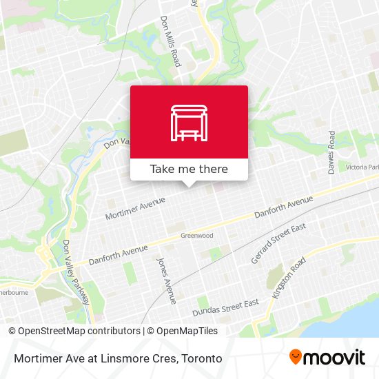 Mortimer Ave at Linsmore Cres map