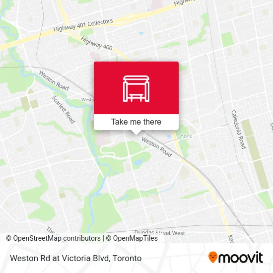 Weston Rd at Victoria Blvd map