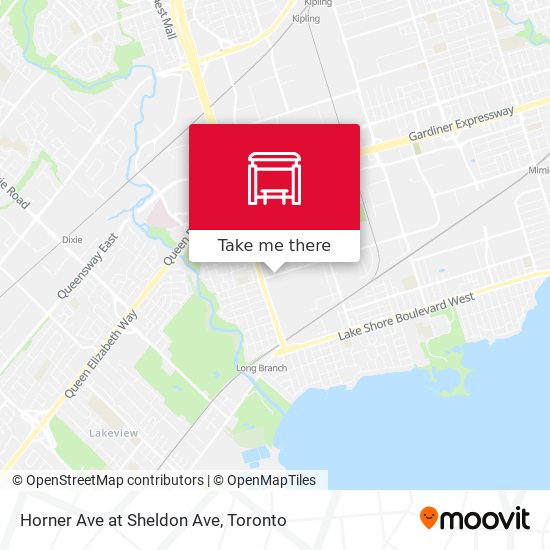 Horner Ave at Sheldon Ave map