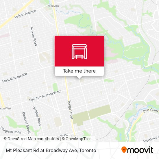 Mt Pleasant Rd at Broadway Ave plan