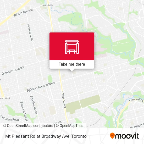 Mt Pleasant Rd at Broadway Ave map