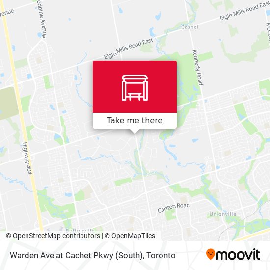 Warden Ave at Cachet Pkwy (South) map