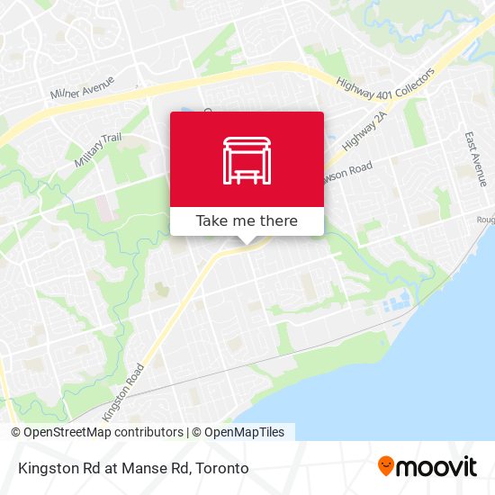 Kingston Rd at Manse Rd map