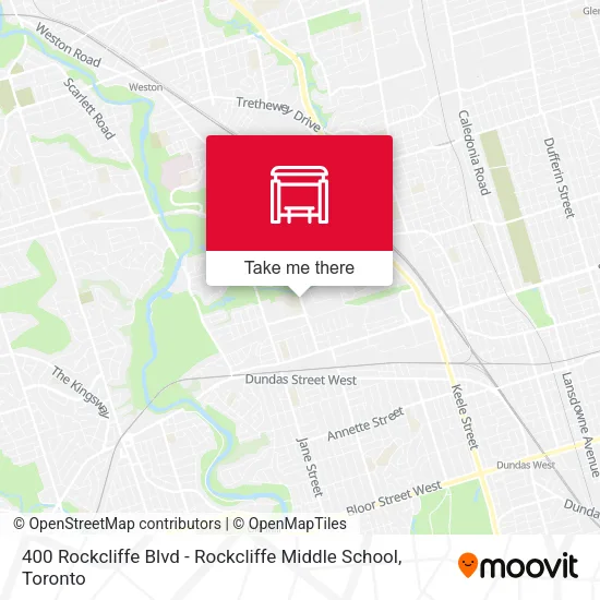 400 Rockcliffe Blvd - Rockcliffe Middle School map