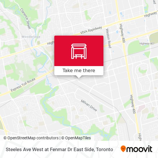 Steeles Ave West at Fenmar Dr East Side plan