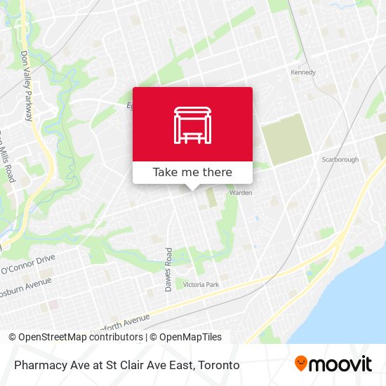 Pharmacy Ave at St Clair Ave East map