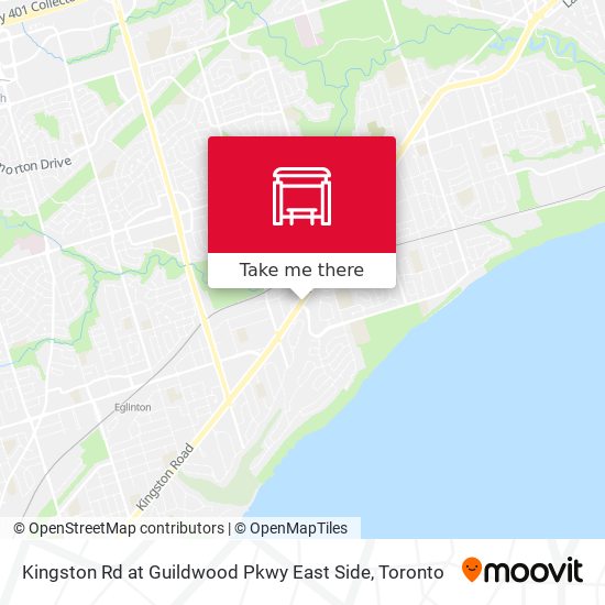 Kingston Rd at Guildwood Pkwy East Side map