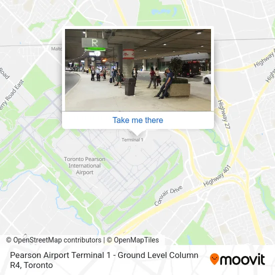 Pearson Airport Terminal 1 - Ground Level Column R4 plan