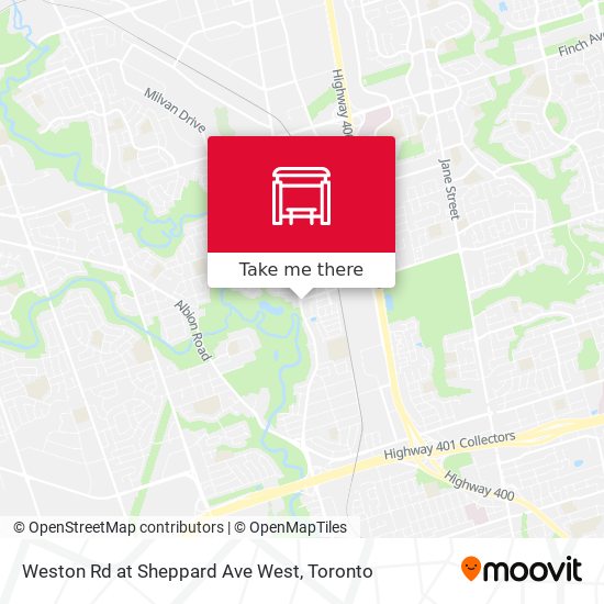 Weston Rd at Sheppard Ave West map