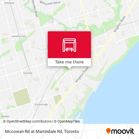 Mccowan Rd at Martindale Rd map