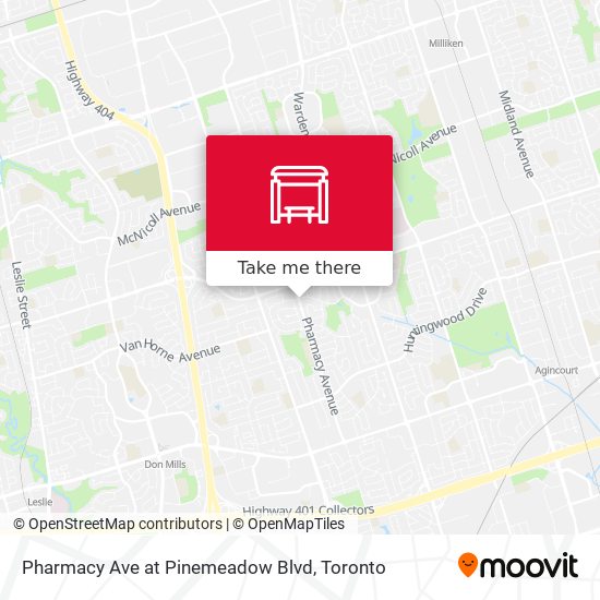 Pharmacy Ave at Pinemeadow Blvd map