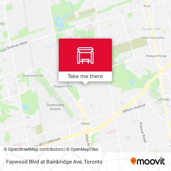 Faywood Blvd at Bainbridge Ave map