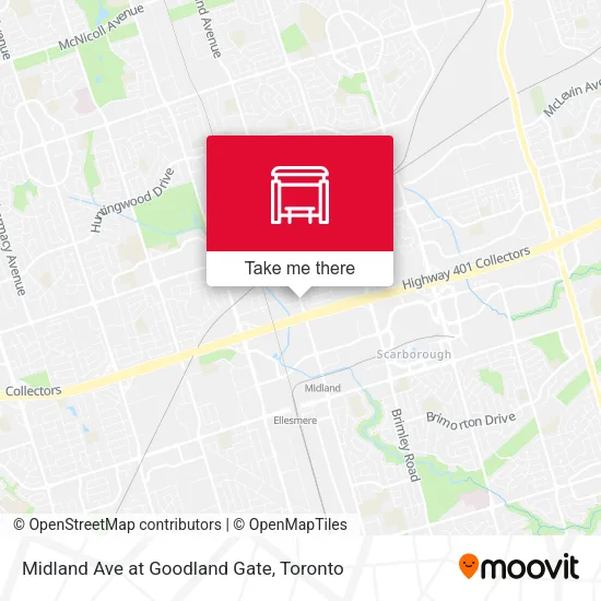 Midland Ave at Goodland Gate map