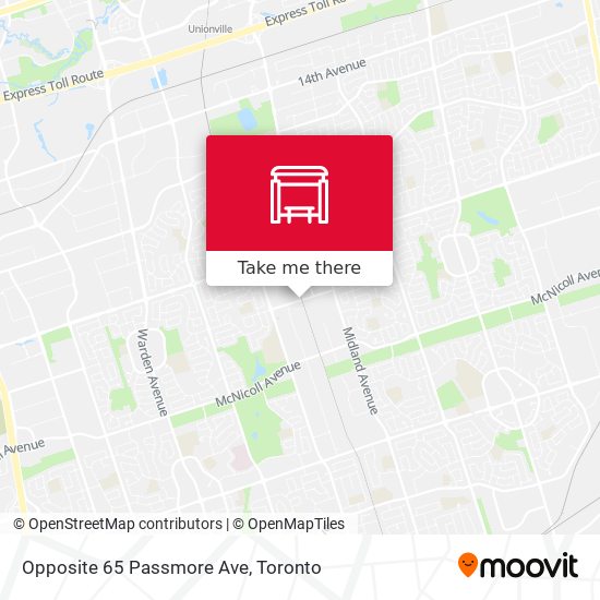 Opposite 65 Passmore Ave map