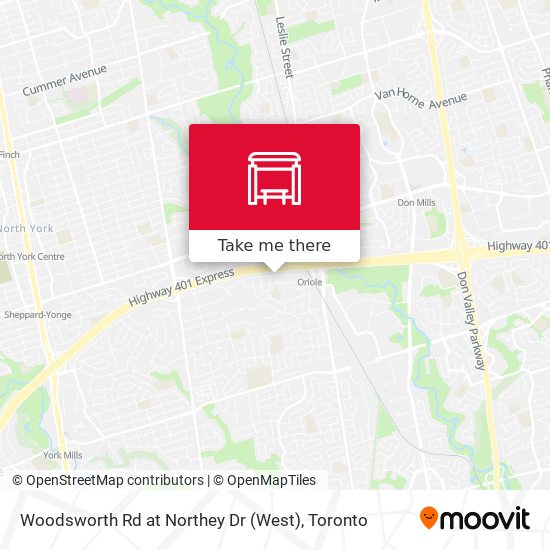 Woodsworth Rd at Northey Dr (West) map