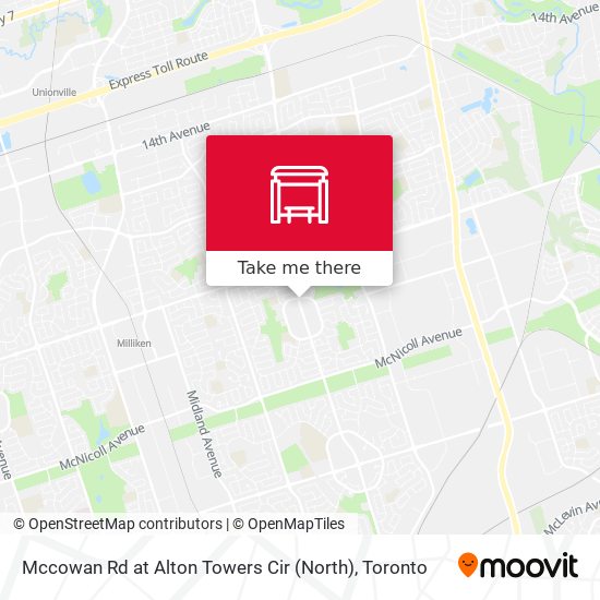 Mccowan Rd at Alton Towers Cir (North) map