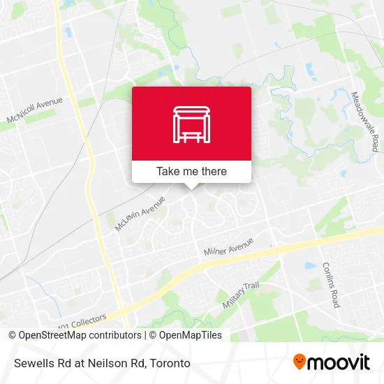 Sewells Rd at Neilson Rd map