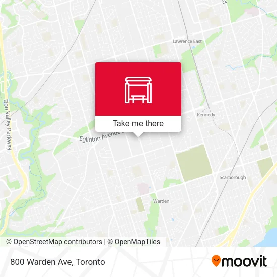 800 Warden Ave map