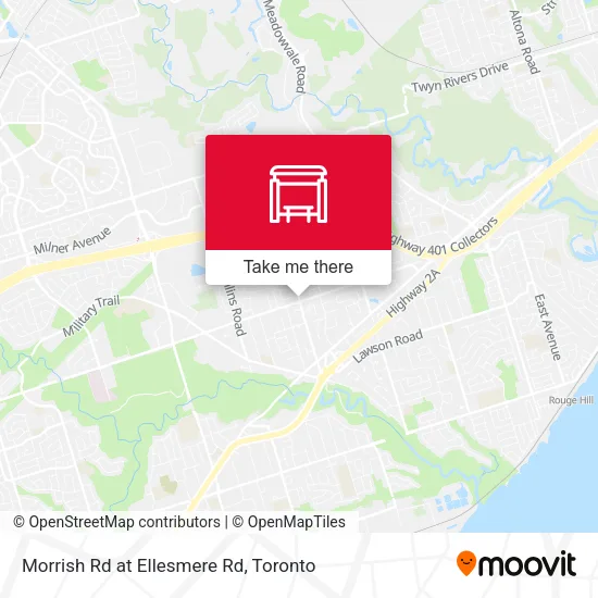 Morrish Rd at Ellesmere Rd map