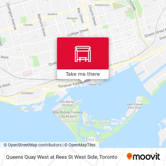 Queens Quay West at Rees St West Side plan