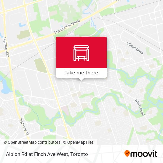 Albion Rd at Finch Ave West map