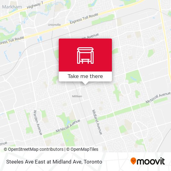 Steeles Ave East at Midland Ave map