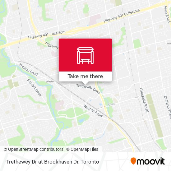 Trethewey Dr at Brookhaven Dr map