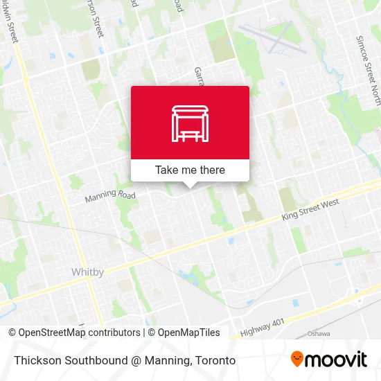 Thickson Southbound @ Manning plan